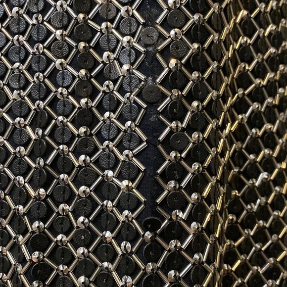 Parker Womens Extra Small Silk Beaded Embellished Black Cocktail Dress - Picture 3 of 8